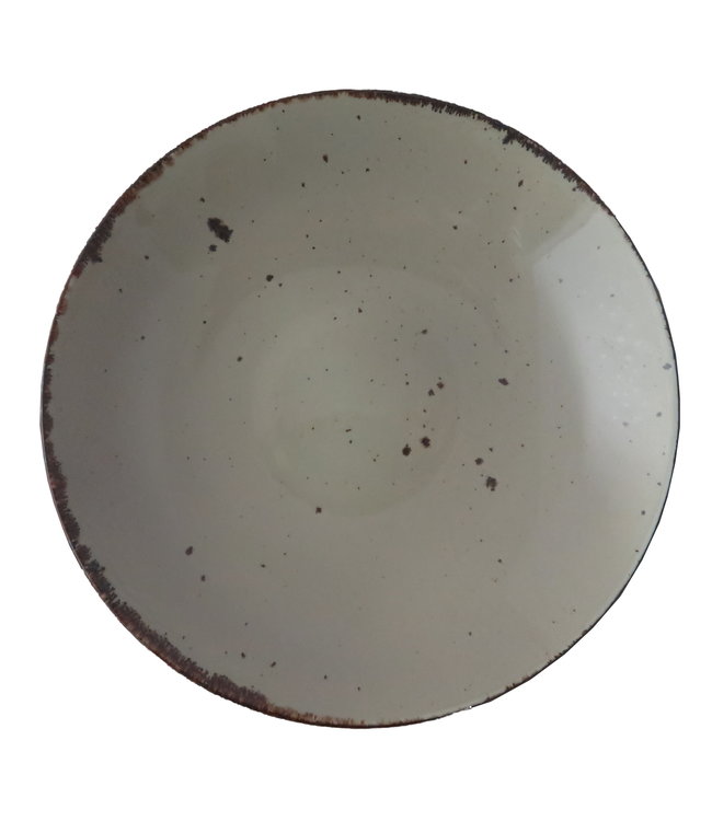 Bord/schaal Coup diep 250 mm lichtgroen Rustic - Continental