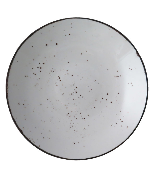 Bord Coup plat 230 mm wit Rustic - Continental