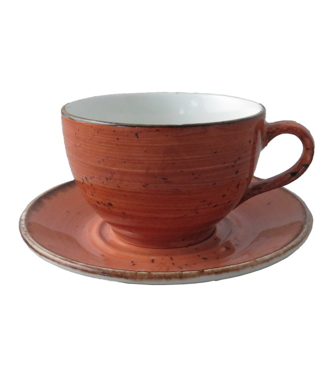 Cappuccinokop 30 cl terracotta Rustic - Continental