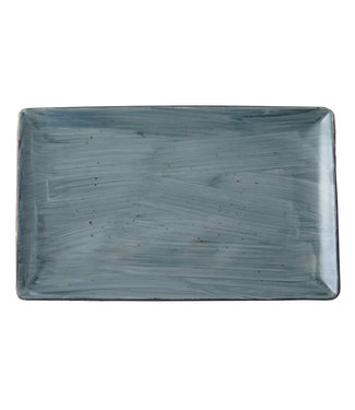 Continental Schaal rechthoekig 285 x 165 mm blauw - Rustic