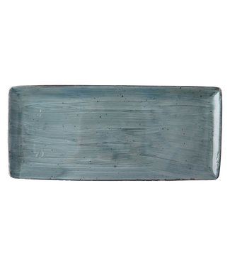 Continental Schaal rechthoekig 365 x 160 mm blauw - Rustic