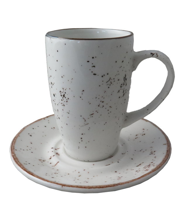 Mok  28 cl wit Rustic - Continental