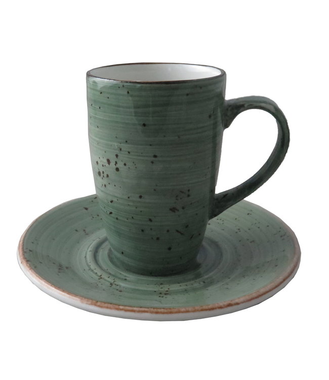 Mok 28 cl donkergroen Rustic - Continental