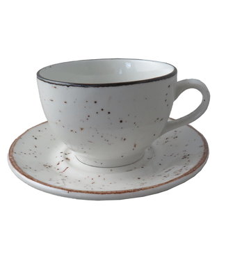 Continental Capp/Koffiekop 23 cl wit Rustic - Continental