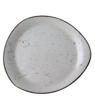 Continental Bord Pebble plat 255 mm wit Rustic - Continental