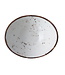 Continental Schaal Salsa ovaal 100 mm wit Rustic - Continental