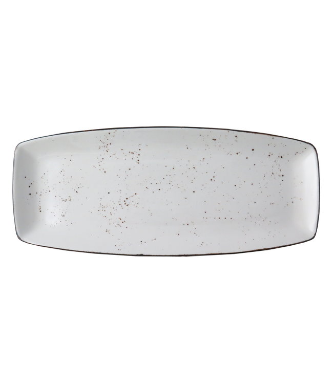 Schaal Curve 365 x 155 mm wit Rustic - Continental