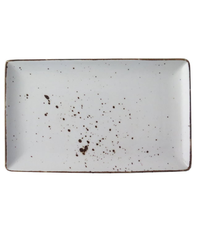 Schaal rechthoekig Rustic 335 x 200 mm wit Rustic - Continental