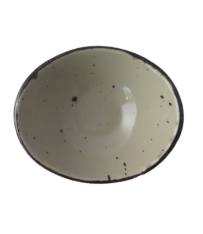 Schaal Salsa ovaal 100 mm lichtgroen Rustic - Continental