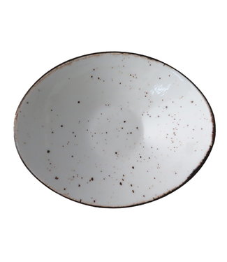 Continental Schaal Salsa ovaal 140 mm wit Rustic - Continental