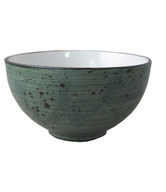 Continental Rijstbowl rond 125 mm donkergroen - Rustic