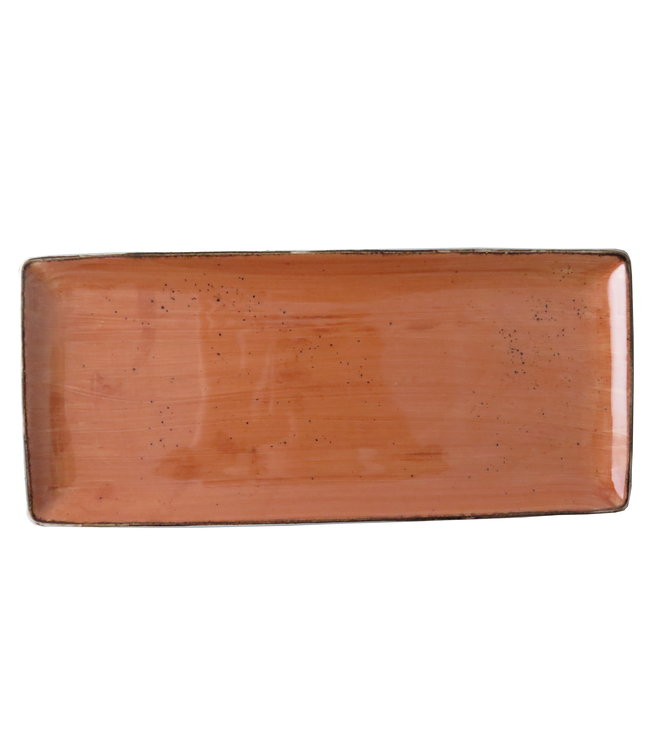 Schaal rechthoekig 365 x 160 mm terracotta - Rustic