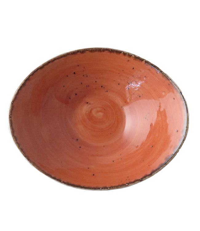 Schaal Salsa ovaal 220 mm terracotta - Rustic