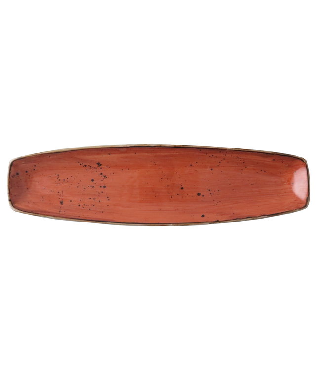 Schaal Curve 365 x 155 mm terracotta Rustic - Continental