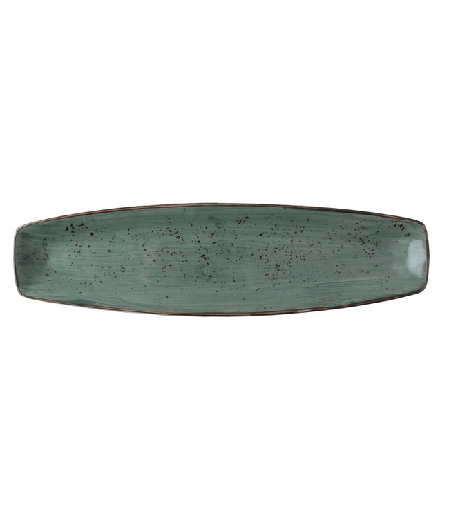Schaal Curve 365 x 155 mm donkergroen Rustic - Continental