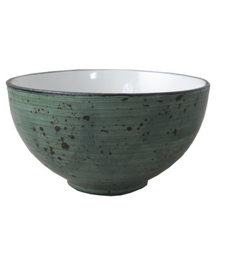 Continental Rijstbowl rond 155 mm donkergroen - Rustic
