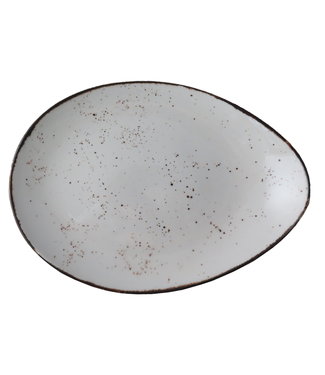 Continental Schaal ovaal 325 x 235 mm wit Rustic - Continental