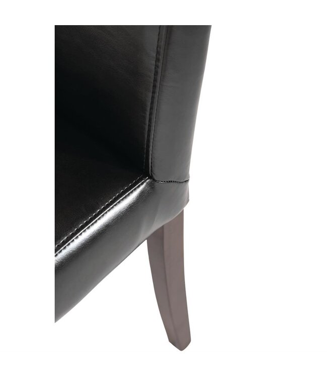 Stoel zwart 405 x 500 x 940 mm - Kunstleder | prijs & verp per  2 stuks