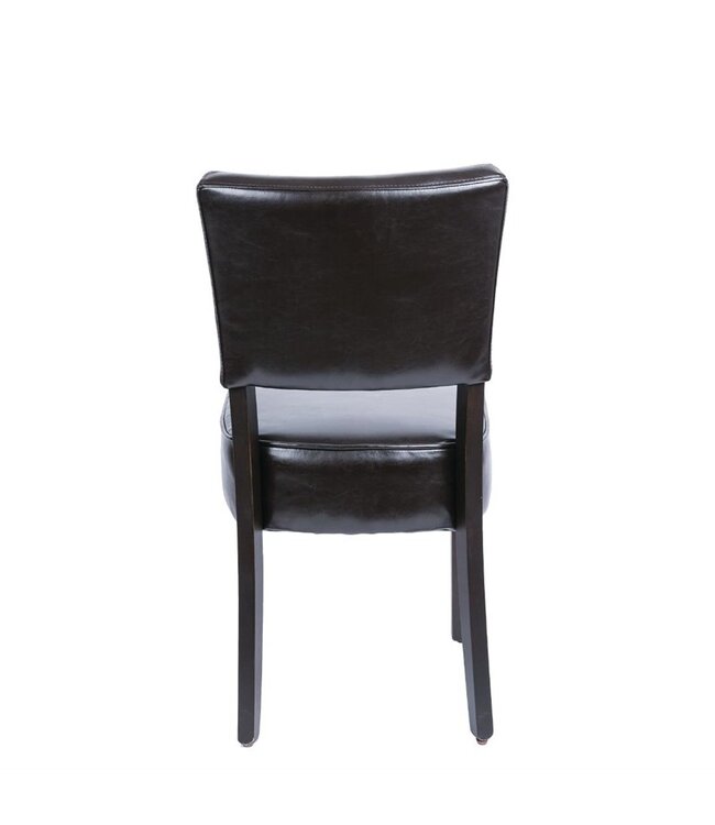 Stoel robuust donkerbruin 426 x 450 x 858 mm - Kunstleder | prijs & verp per  2 stuks