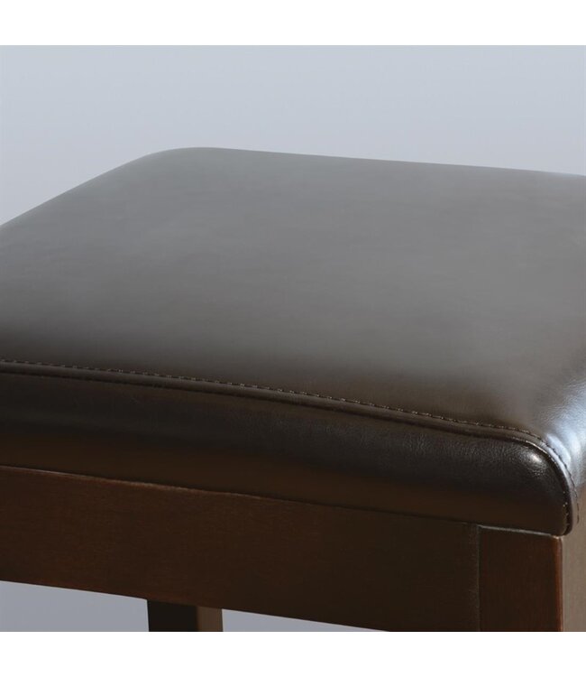 Barkruk hoog donkerbruin 410 x 410 x 760 mm - Kunstleder | prijs & verp per  2 stuks