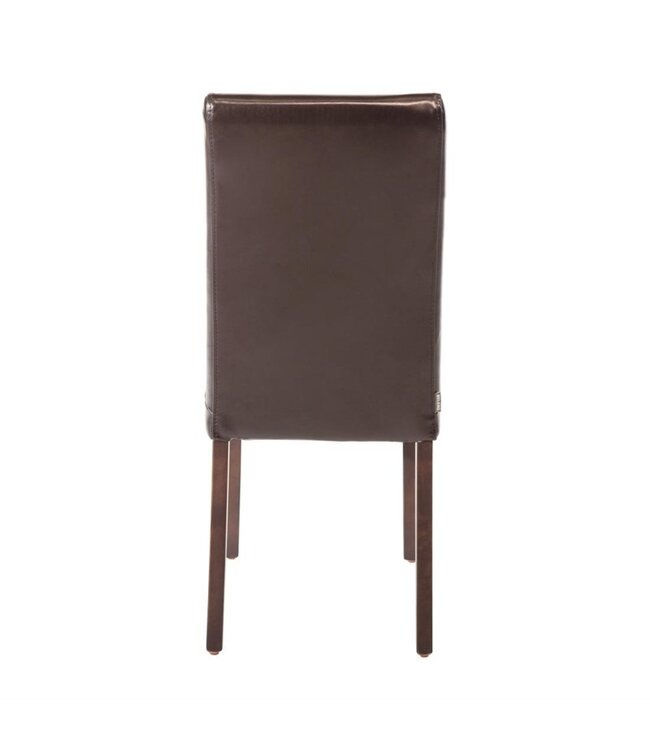 Stoel donkerbruin 405 x 500 x 940 mm - Kunstleder | prijs & verp per  2 stuks