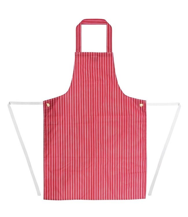 Schort waterdicht rood-wit gestreept 711 x 1016 mm - Whites