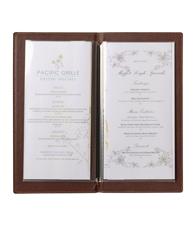 Menumap Trendy A5 wijnrood 180 x 5 x 249 mm kunstleer - Securit