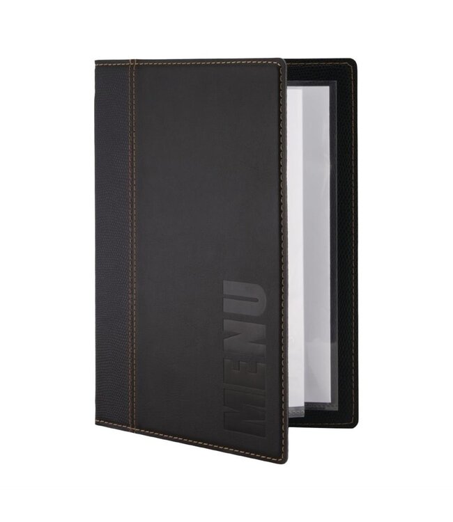 Menumap Trendy A5 zwart 180 x 5 x 247 mm  kunstleer - Securit