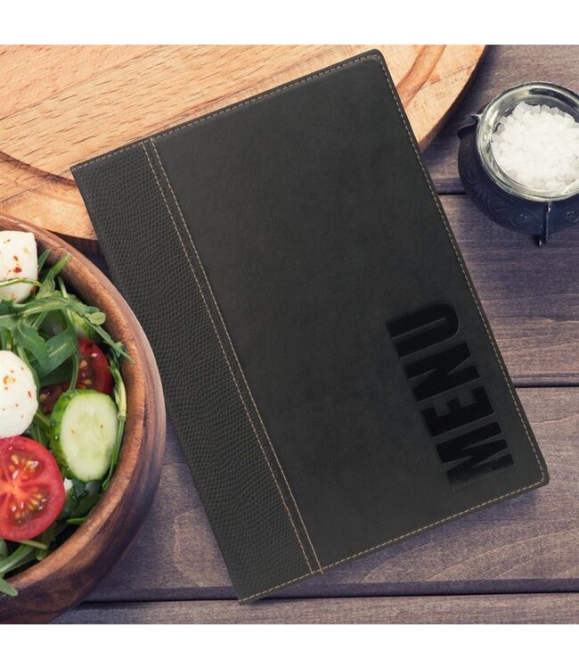 Menumap Trendy A5 zwart 180 x 5 x 247 mm  kunstleer - Securit