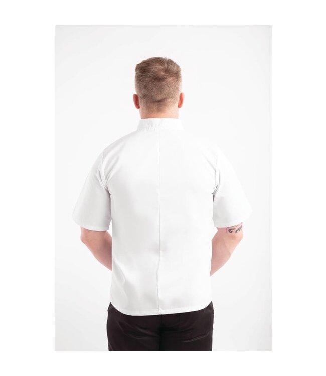 Koksbuis korte mouw wit (div maten: XS - XXL) - White Vegas