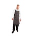Whites Chefs Clothing Halterschort zwart-wit gestreept 710 x 970 mm katoen - Whites