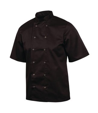 Whites Chefs Clothing Koksbuis korte mouw zwart unisex (div maten: XS - XXL) - White Vegas