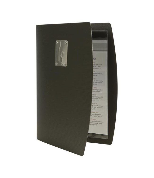 Wijnkaarthouder Rio A4 zwart 250 x 10 x 350 mm kunststof - Securit