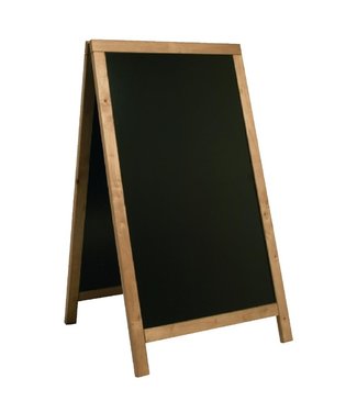 Securit Krijtbord - stoepbord 680 x 1200 mm teakhout Duplo - Securit