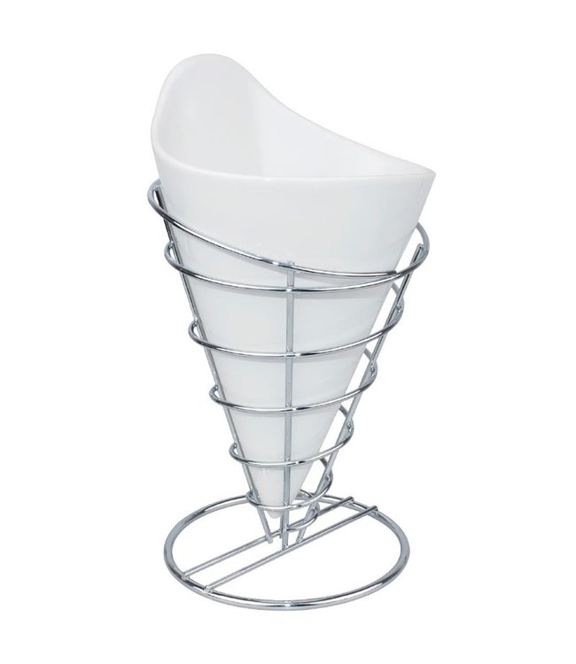 Friteszakhouder 115 x 175 mm roestvrijstaal - Fusion plus