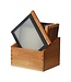 Securit Menumappen set zwart met houten box A4 301 x 246 x 337 mm - Securit