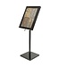 Securit Info display LED zwart 650 x 100 x 1200 mm staal - Securit