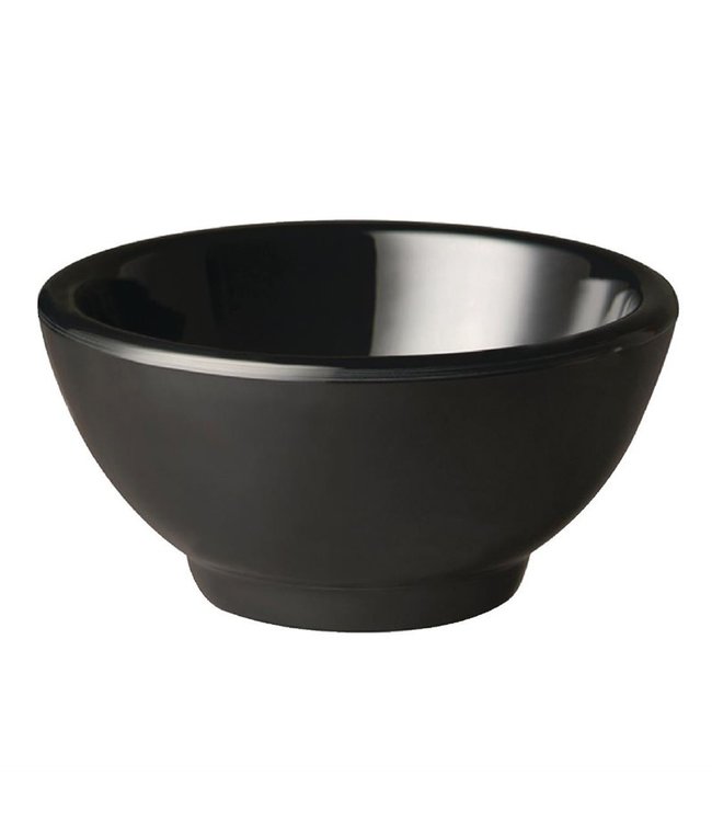 Kom rond zwart 30 cl 130 x 65 mm Pure melamine - APS