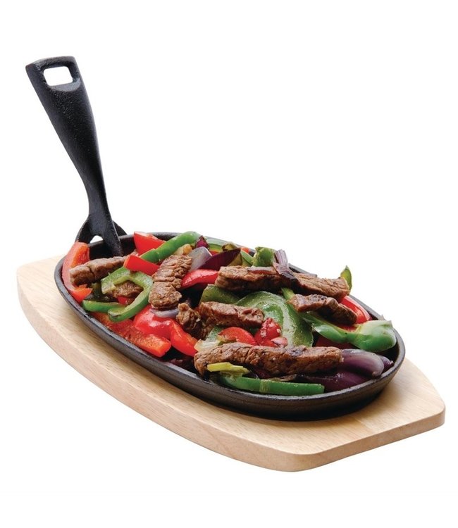 Pan ovaal 240 x 140 mm gietijzer - Fusion plus