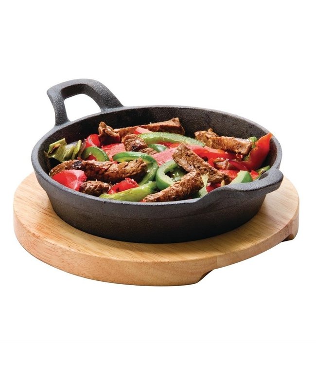 Onderzetter rond 210 x 20 mm heveahout - Fusion plus