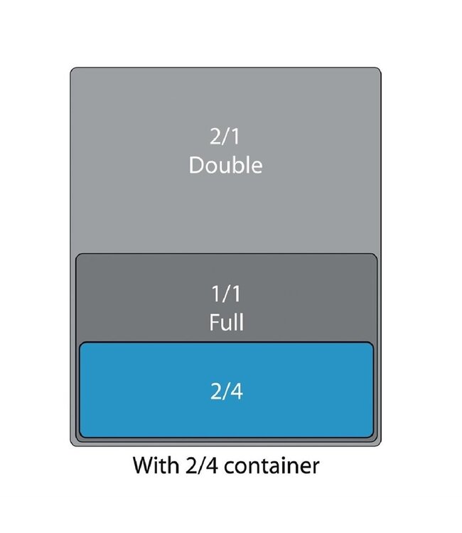 Schaal 2/4GN 530 x 162 x 30 mm Whiteware - Fusion plus