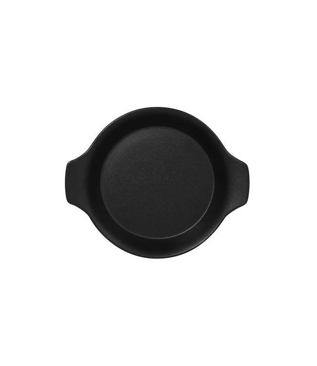 Schaal rond met grepen 215 x 180 x 40 mm black Neofusion - RAK | prijs & verp per 12 stuks