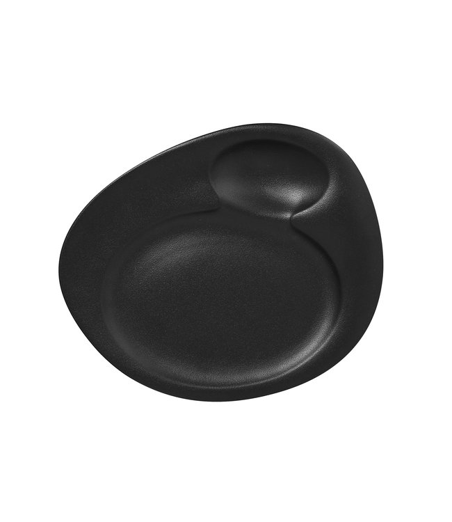 Bord met 2 ringen 320 x 265 mm black Neofusion - RAK | prijs & verp per 6 stuks