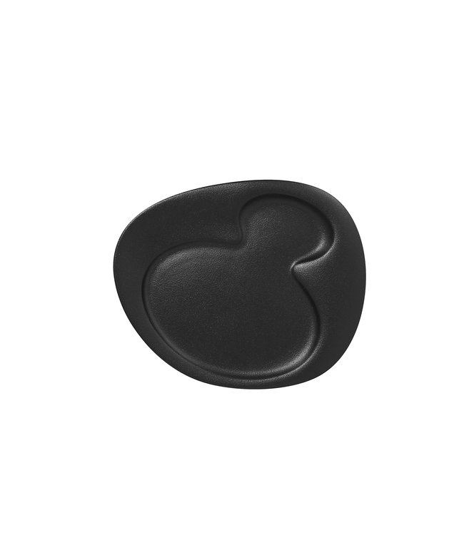 Bord met 2 ringen 240 x 200 mm black Neofusion - RAK | prijs & verp per 12 stuks
