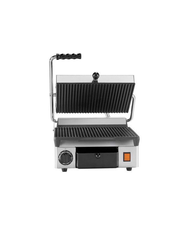 Contactgrill medium geribd 310 x 380 x 170 mm - Milan Toast