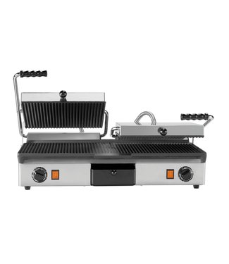 Milan Toast Contactgrill dubbel geribd 640 x 380 x 170 mm - Milan Toast