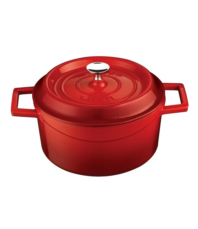 Braadpan rond 55 cl Ø 120 mm rood/zwart - LAVA