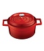 LAVA Braadpan rond 55 cl Ø 120 mm rood/zwart - LAVA