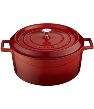 LAVA Braadpan rond 10 ltr Ø 320 mm rood/zwart - LAVA