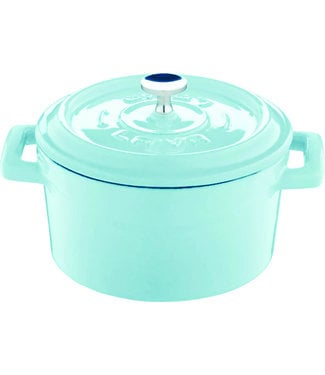 LAVA Casserole mini rond 35 cl  Ø 100 mm turquoise/zwart - LAVA